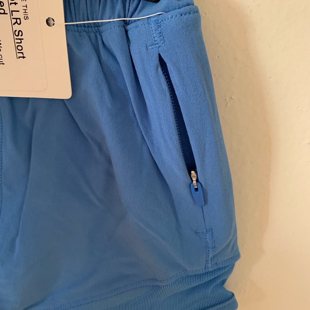 lululemon Hotty Hot LR Lined Short 2.5" Blue Nile Size 4 New NWT - Picture 6 of 16